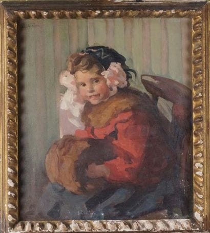 Elsa WEISE (née en 1879)
FILLETTE EN HIVER...