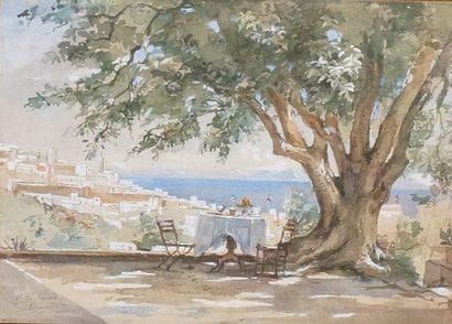 Georges du PLESSIS (né en 1852)
TANGER, TERRASSE...