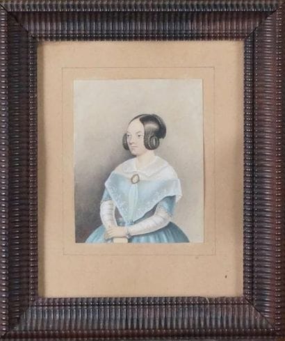 ÉCOLE FRANÇAISE, vers 1840
PORTRAIT DE JEUNE...
