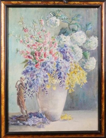École FRANÇAISE du XXe siècle
VASE DE FLEURS...