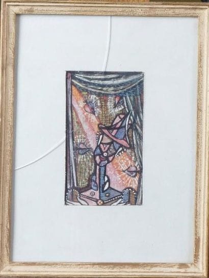 École FRANÇAISE du XXe siècle
LE CLOWN Gouache...