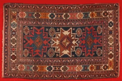 ANCIEN TAPIS CHIRVAN LESGHI (Caucase, fin...