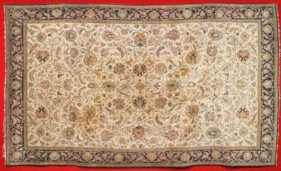 IMPORTANT ET FIN TAPIS GHOUM en soie (Iran,...