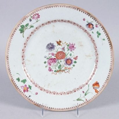 CHINE de Commande, Famille Rose, XVIIIe siècle
PLAT...