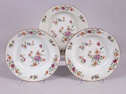 CHINE de Commande, Famille rose, époque XVIIIe...
