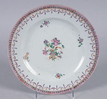 CHINE, Famille Rose, époque QIANLONG (1735-1796)
ASSIETTE...