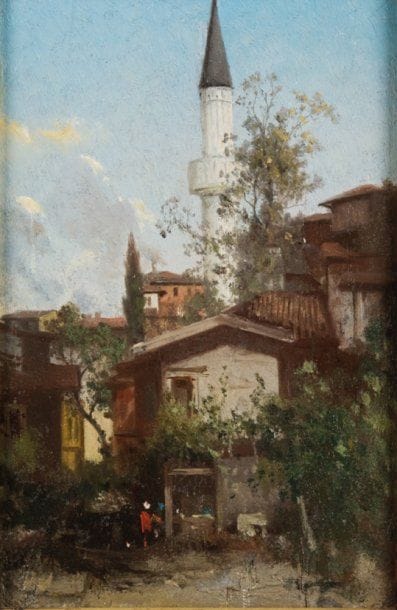 Attribué à Fabius BREST - 1823-1900
VILLAGE...