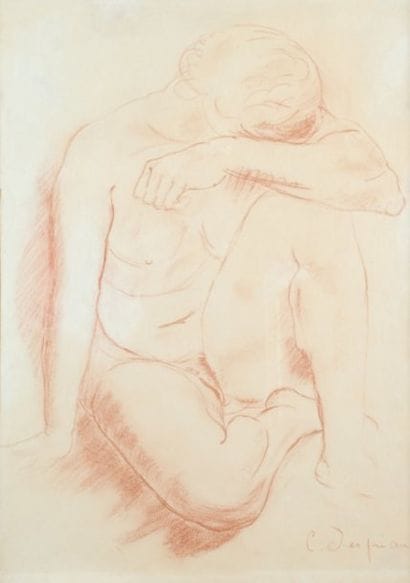 Charles DESPIAU - 1874-1946
NU ASSIS Sanguine...