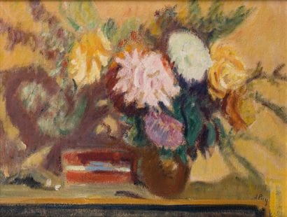 Jean PUY - 1876-1960
VASE DE DAHLIAS Huile...