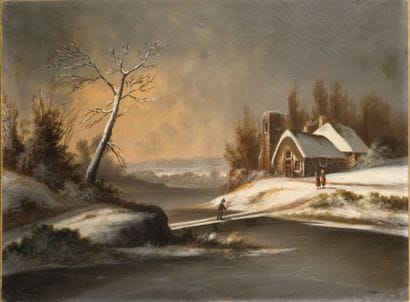 A. RUEFF, école française XIXe siècle
PROMENEURS...