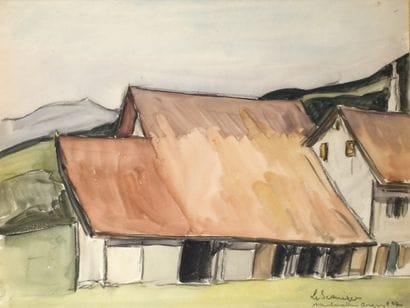 Maurice LE SCOUËZEC - 1881-1940
LA FERME,...
