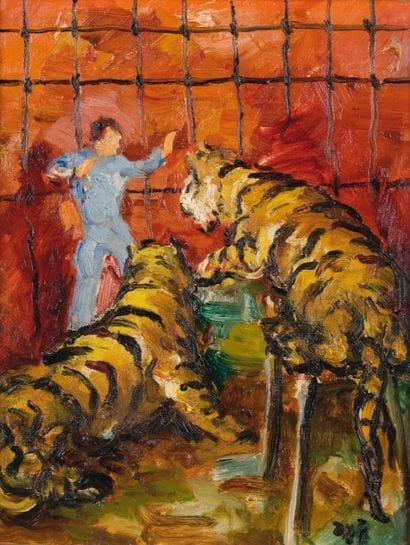 Marcel DYF - 1899-1985
AU CIRQUE, LE DOMPTEUR...