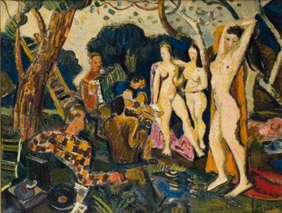 Louis LATAPIE - 1891-1972
BAIGNEUSES ET MUSICIENS...