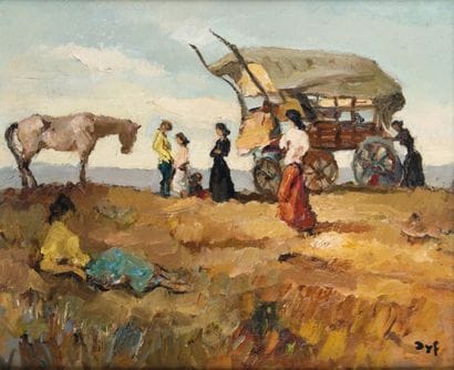 Marcel DYF - 1899-1985
LA ROULOTTE DES GITANS...