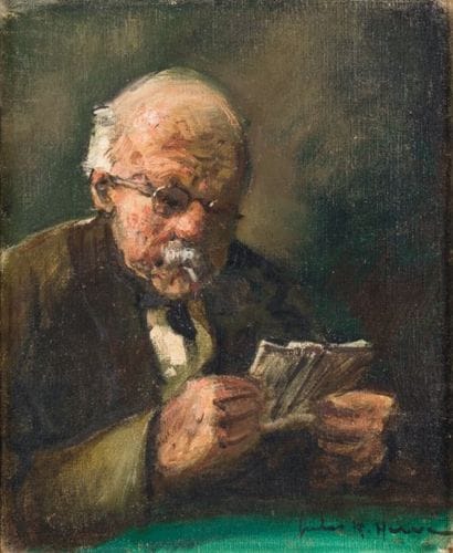Jules-René HERVÉ - 1887-1981
LA LECTURE Huile...