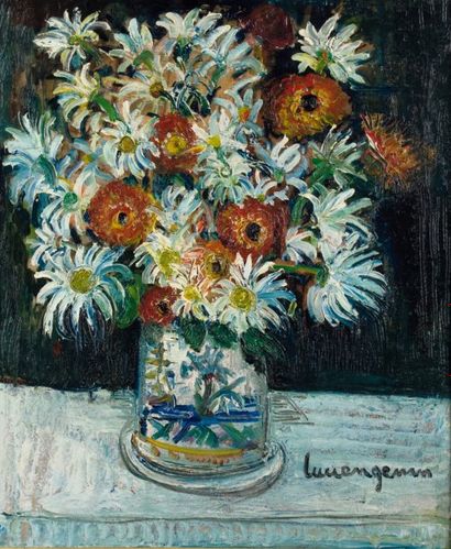 Lucien GENIN - 1894-1953
VASE DE MARGUERITES...