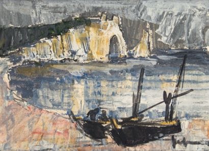 Jeff FRIBOULET - 1919-2003
ÉTRETAT, BARQUES...
