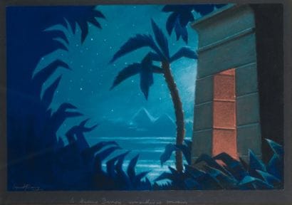 Ernest KLAUSZ - 1898-1970
PROJET DE DÉCOR...