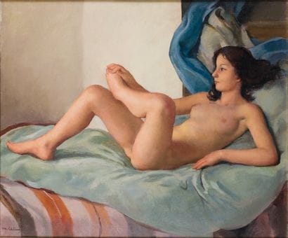 Maurice EHLINGER - 1896-1981
NU ALLONGÉ Huile...