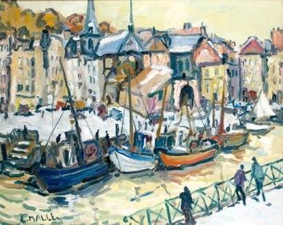 Charles MALLE, né en 1935
HONFLEUR, LE BASSIN...