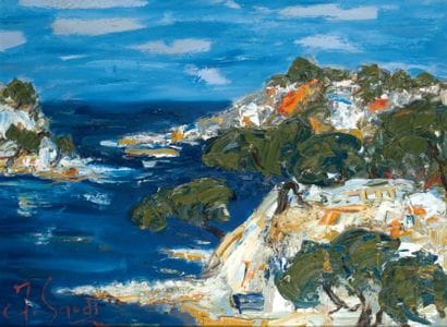 Jean SARDI, né en 1947
CRIQUE À PORQUEROLLES...