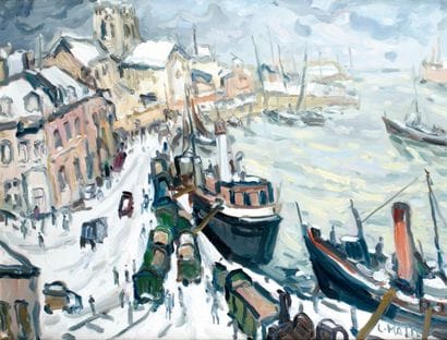Charles MALLE, né en 1935
BARFLEUR EN NORMANDIE...