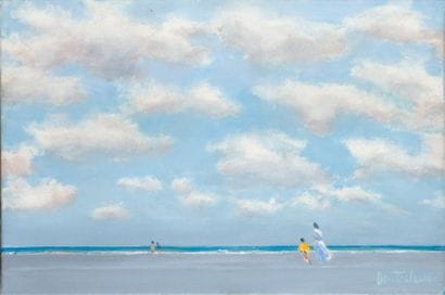 Pierre DOUTRELEAU, né en 1938
PLAGE ANIMÉE...