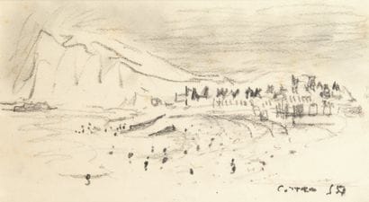 André COTTAVOZ, né en 1922
PLAGE ANIMÉE PRÈS...