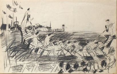 André COTTAVOZ, né en 1922
LES JOUTES, 1951...