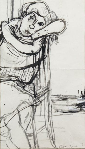 André COTTAVOZ, né en 1922
FEMME PRÈS DE...
