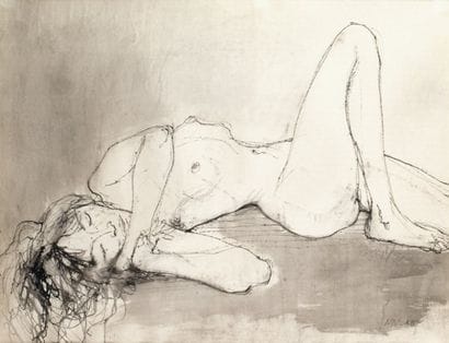 Jean JANSEM, né en 1920
NU ALLONGÉ Encre...