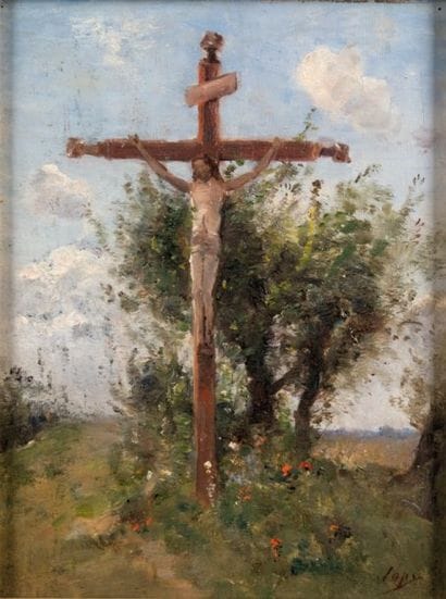 JAPY - 1840-1916
LE CALVAIRE DANS LA CAMPAGNE...
