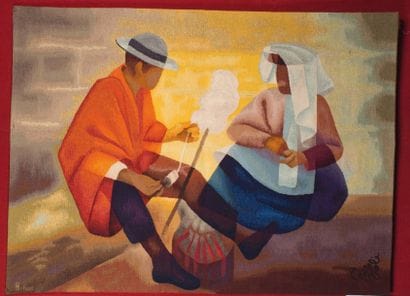Louis TOFFOLI - 1907-1999
LA QUENOUILLE Tapisserie...