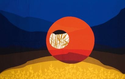 Marc PETIT, né en 1930
LA NUIT S'ÉTEINT Tapisserie...