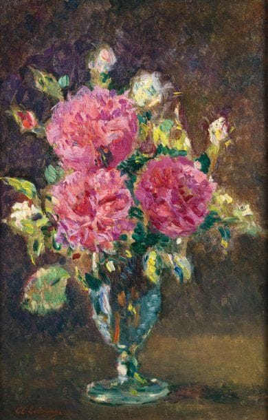 Albert LEBOURG - 1849-1928
VASE DE DAHLIAS...