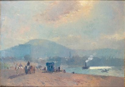 Albert LEBOURG - 1849-1928
BAC SUR LA SEINE...