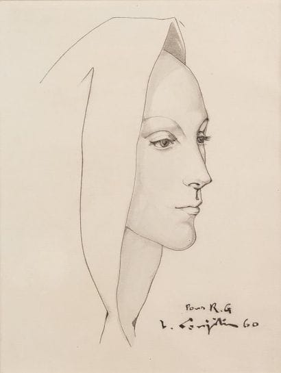 Tsuguharu FOUJITA - 1886-1968
JEUNE FEMME...