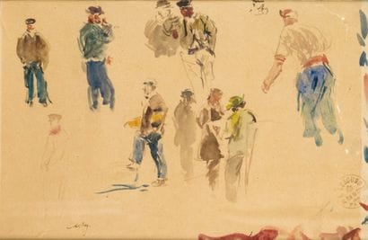 Albert LEBOURG - 1849-1928
ÉTUDE DE PERSONNAGES...