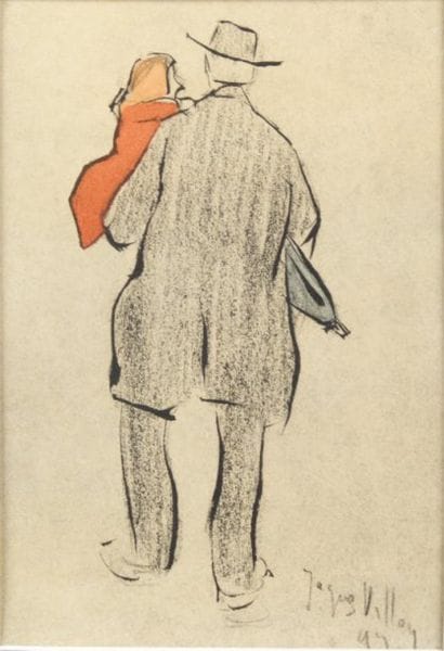 Jacques VILLON - 1875-1963
HOMME ET ENFANT...