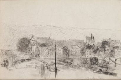 Albert LEBOURG - 1849-1928
VUE DE ROUEN Dessin...