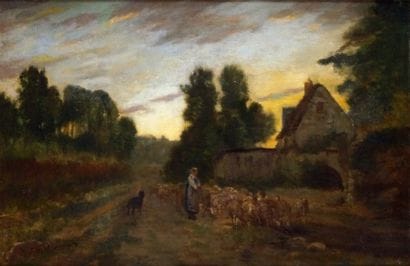 Félix MOREL-LAMY - actif entre 1864 et 1880
BERGÈRE...