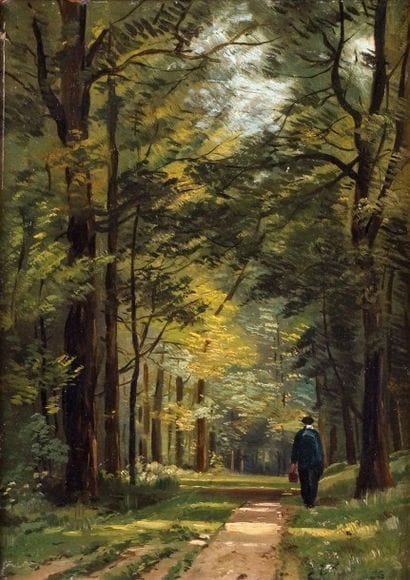 Attribué à Charles KUWASSEG - 1838-1904
PROMENEUR...