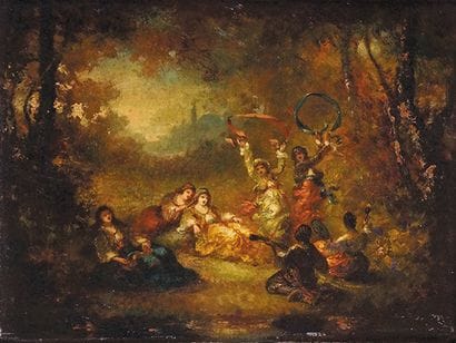 Frédéric BORGELLA - 1833-1901
LA DANSE
Huile...