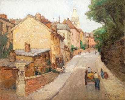 Paul BALMIGÈRE - 1882-1953
LA RUE DE L'ABREUVOIR...