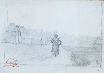 Adolphe-Félix CALS (1810-1880)
Paysanne sur...