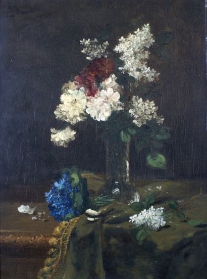 Alfred ROUBY (1849-1909)
Vase de lilas et...