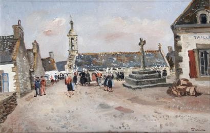 Edmond CERIA - 1884-1955

LA PLACE DE L'ÉGLISE
Huile...