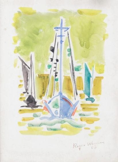Rober WORMS - 1907-1980

LES BATEAUX, 1953
Aquarelle...