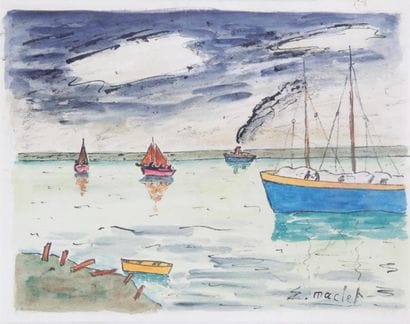 Élisée MACLET - 1881-1962

LE CHALUTIER
Aquarelle...
