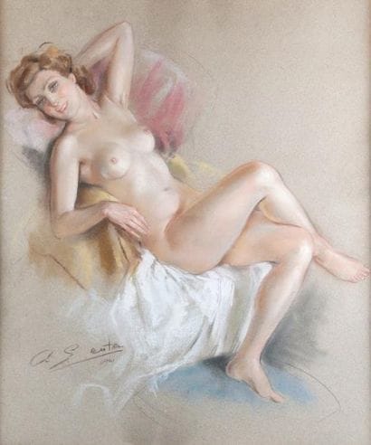 Albert GENTA - 1901-1989

LE NU, 1941
Fusain...